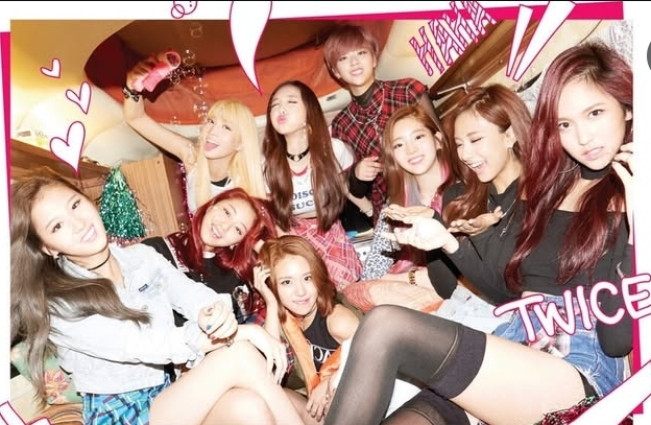 Ilustrasi Grup K-pop Twice. [Int]